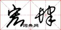 朱锡荣宏肆草书怎么写