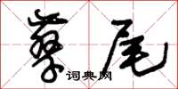 朱锡荣孳尾草书怎么写