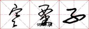 朱锡荣寒粟子草书怎么写