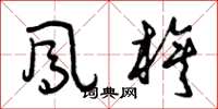 曾庆福凤旗草书怎么写