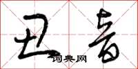 曾庆福丑音草书怎么写
