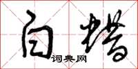 曾庆福白蜡草书怎么写