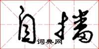 曾庆福自播草书怎么写
