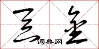 曾庆福吞金草书怎么写