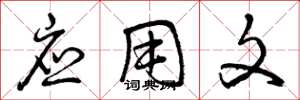 曾庆福应用文草书怎么写
