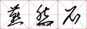 朱锡荣燕然石草书怎么写