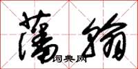 朱锡荣藩翰草书怎么写