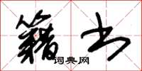 朱锡荣籍书草书怎么写