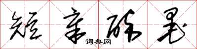 朱锡荣短章醉墨草书怎么写