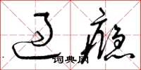曾庆福过瘾草书怎么写