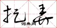曾庆福捉弄草书怎么写