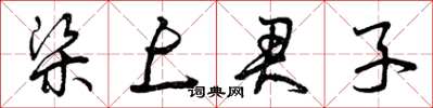 曾庆福梁上君子草书怎么写