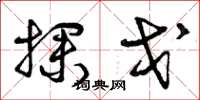 曾庆福探戈草书怎么写