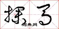 曾庆福探马草书怎么写