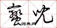 曾庆福蛮儿草书怎么写