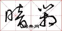 曾庆福暗箱草书怎么写