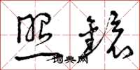 曾庆福照镜草书怎么写