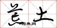 曾庆福荒土草书怎么写