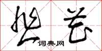 曾庆福韭花草书怎么写