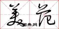 曾庆福美范草书怎么写