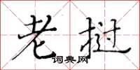 黄华生老挝楷书怎么写