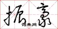 曾庆福振豪草书怎么写