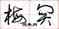 曾庆福梅关草书怎么写