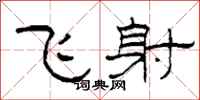 柯春海飞射隶书怎么写