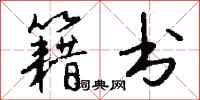 钱沛云籍书行书怎么写