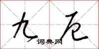 梁锦英九厄草书怎么写