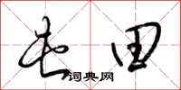 梁锦英屯田草书怎么写