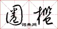 梁锦英圈槛草书怎么写