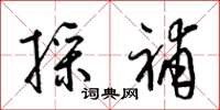 梁锦英采补草书怎么写