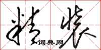 骆恒光精装草书怎么写