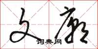 骆恒光文庙草书怎么写