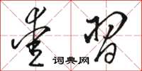 骆恒光爱习草书怎么写