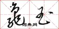骆恒光龟玉草书怎么写