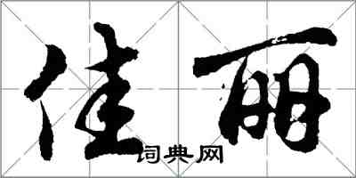 胡问遂佳丽行书怎么写