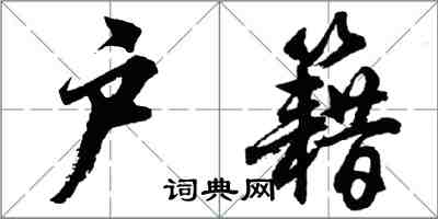 胡问遂户籍行书怎么写