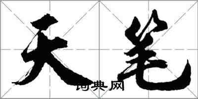 胡问遂天笔行书怎么写