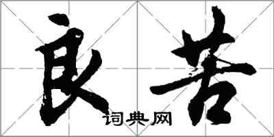 胡问遂良苦行书怎么写