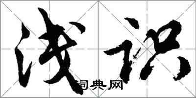 胡问遂浅识行书怎么写