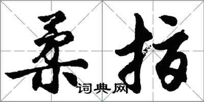 胡问遂柔指行书怎么写