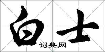 胡问遂白士行书怎么写