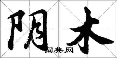 胡问遂阴木行书怎么写