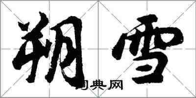 胡问遂朔雪行书怎么写