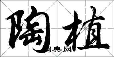 胡问遂陶植行书怎么写