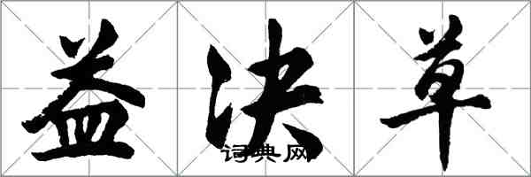 胡问遂益决草行书怎么写