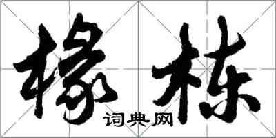 胡问遂椽栋行书怎么写