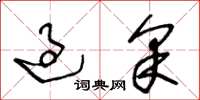 王冬龄过采草书怎么写
